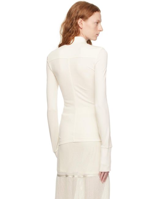 Helmut Lang Natural White Slim-fit Shirt