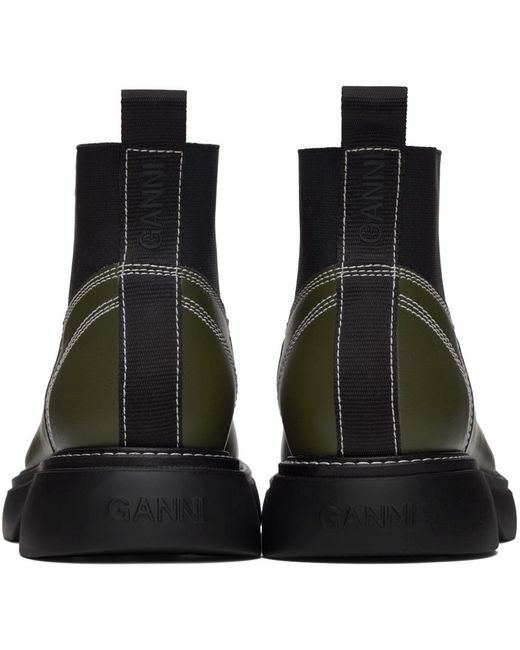Ganni Black Everyday Chelsea Boots for men