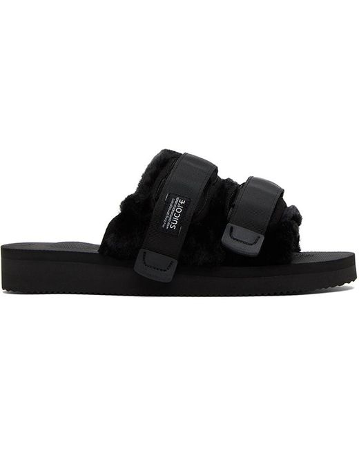 Suicoke Moto-furab Sandals in Black for Men | Lyst