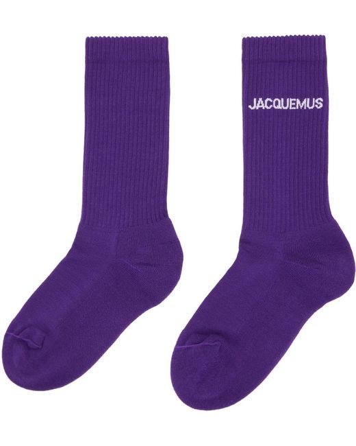 Jacquemus Purple 'les Chaussettes ' Socks