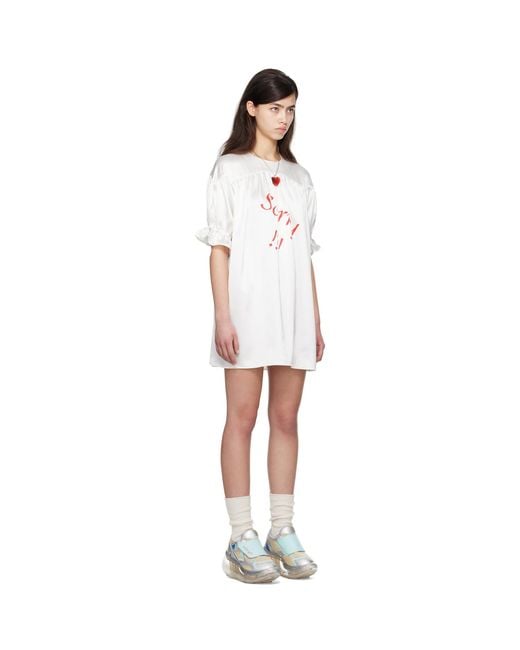 Im Sorry by Petra Collins Black Ssense Exclusive Jennyfax Edition Puff Sleeve Minidress