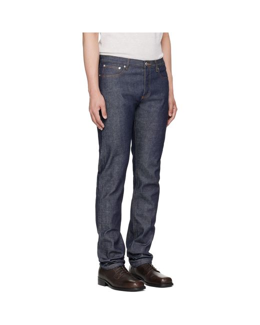 A.P.C. Blue Petit Standard Jeans for men