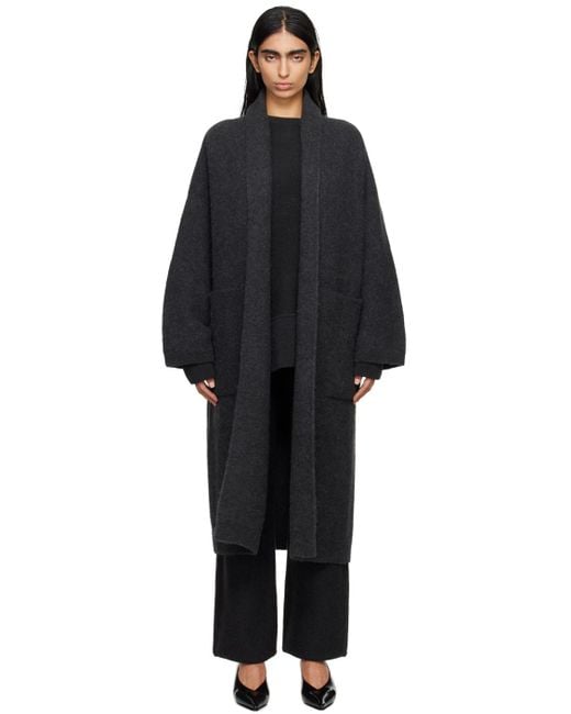 Lauren Manoogian Black Double Face Long Coat