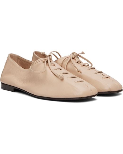 Hereu Pink Plegada Supple Shiny Loafers