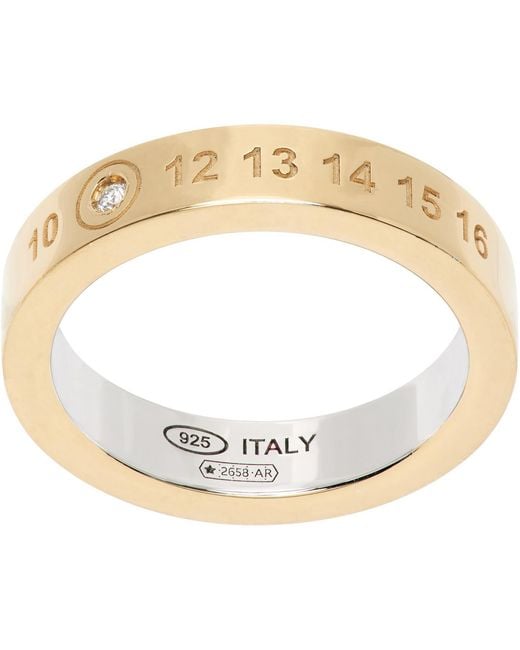 Maison Margiela Metallic Numbers Ring for men