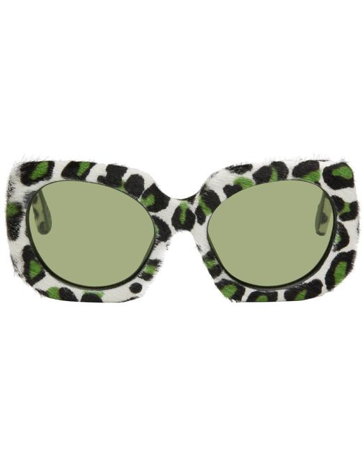 Marni Green Multicolor Jellyfish Lake Sunglasses for men