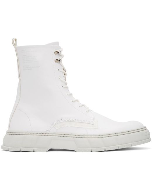 Viron Apple Leather 1992 Boots in White for Men - Lyst