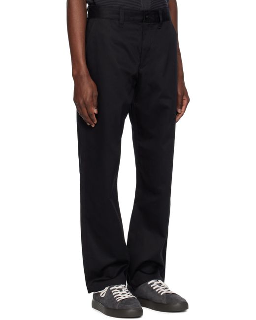メンズ Rag & Bone ブラック Haydon ストレートフィット コットン チノパンツ Black