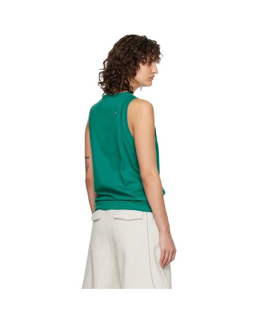 Adererror Blue Layered Tank Top