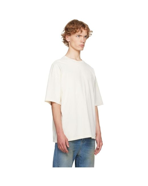 Amiri White Off- Bandana Patch Oversized T-Shirt for men