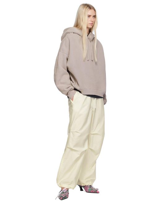 Acne グレー ガーメントダイ フーディ Multicolor