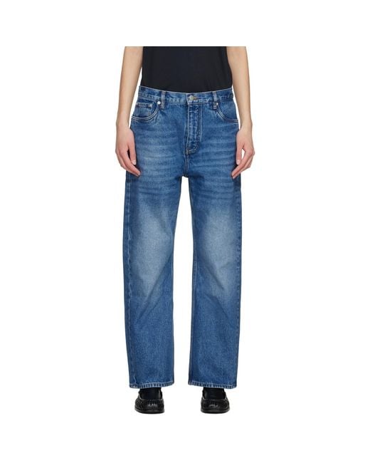 Studio Nicholson Blue Denjo Jeans