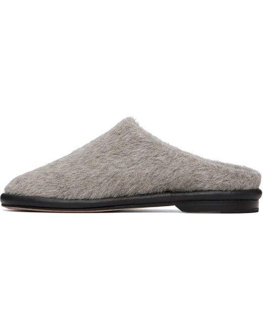 Lauren Manoogian Black Ssense Exclusive Brushed Mule Loafers