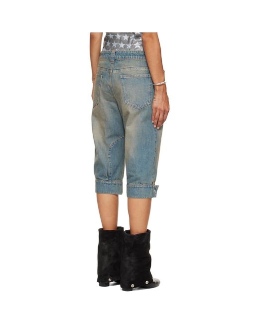SECONDA Blue Bici Denim Shorts