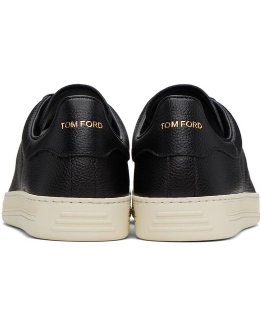 Tom Ford Black Warwick Sneakers for men