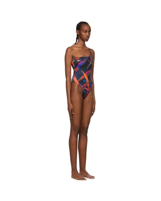 Louisa Ballou Black Recycled Nylon One-Piece Swimsuit