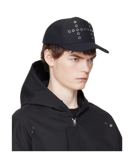 HELIOT EMIL Black Kynee Cap for men
