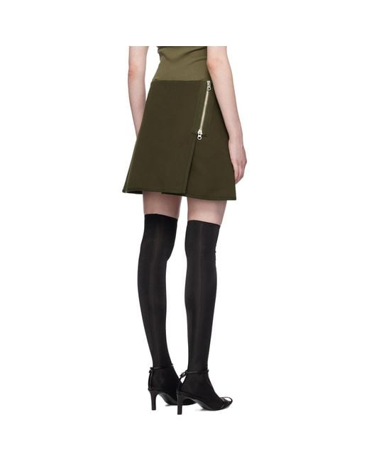 Courreges Black Modular Miniskirt