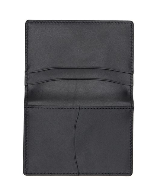 Yohji Yamamoto Black Leather Card Holder for men