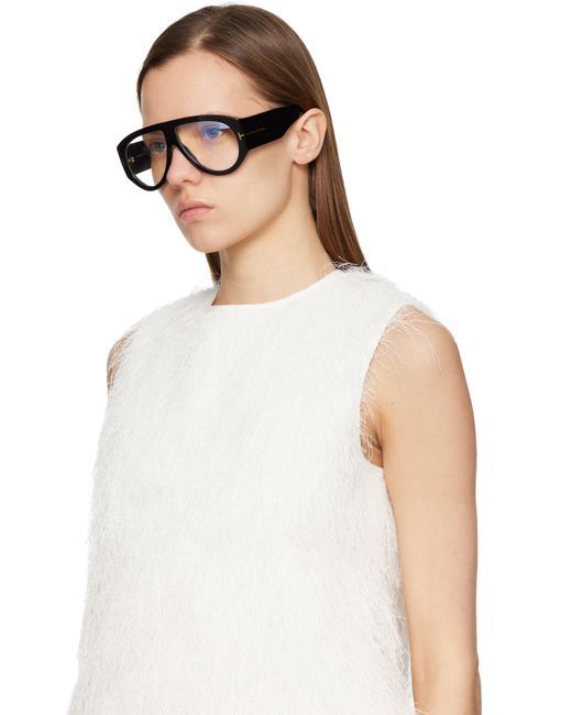 Lunettes Bronson Noires À Verres Anti-Lumière Bleue Tom Ford en coloris Black