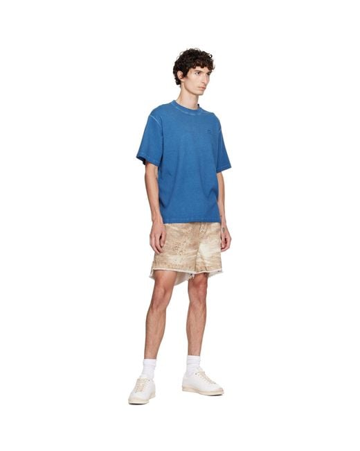 CAMPERLAB Blue Logo Boxy T-Shirt for men