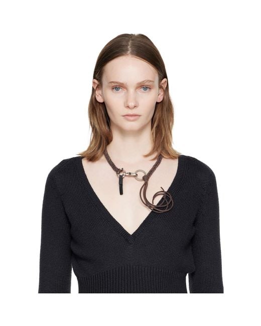 Our Legacy Black Braided Ladon Necklace