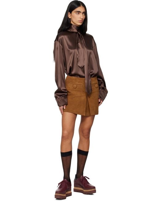 Stella McCartney Red Burgundy Sneak-Elyse Platform Sneakers