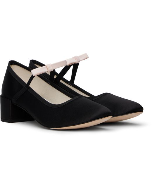 Repetto Black Guillemette Mary Jane Heels