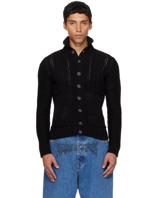 Vetements Black Cargo Cardigan for men