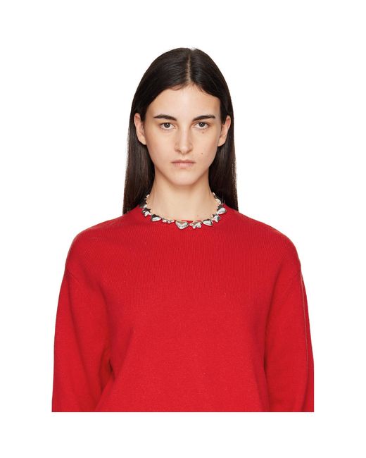 Collier Beans Sandy Liang en coloris Metallic