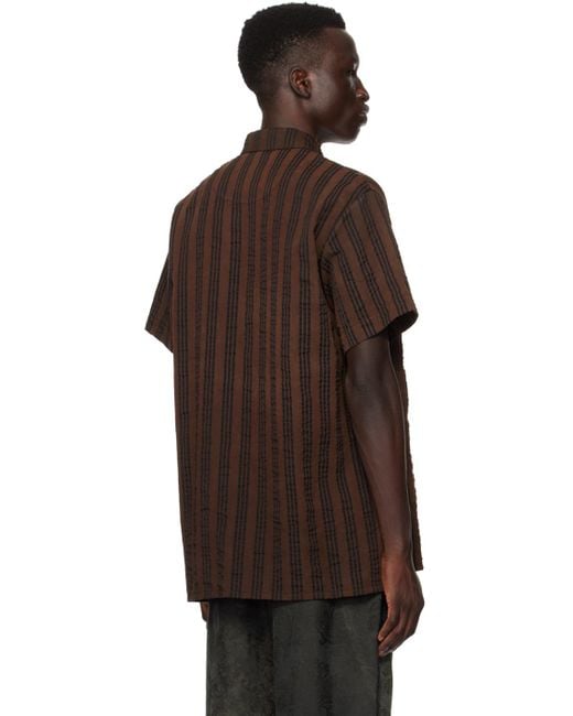 Uma Wang Brown Terry Shirt for men