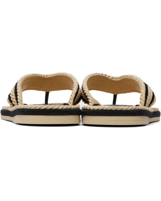 Chloé Brown Sand' Slides
