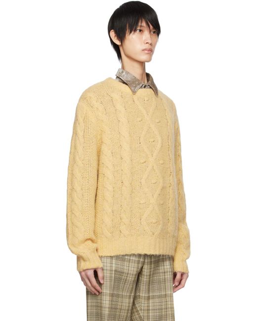 Cmmn Swdn Natural Brushed Sweater for men