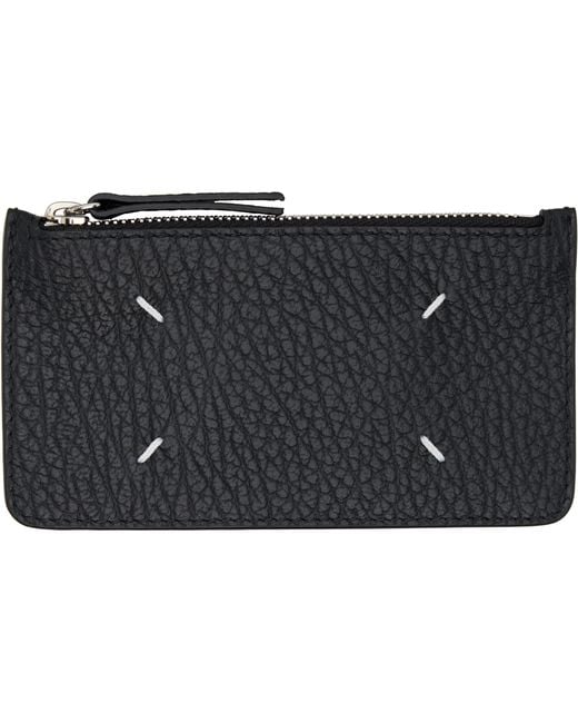 Maison Margiela Black Four Stitches Card Holder