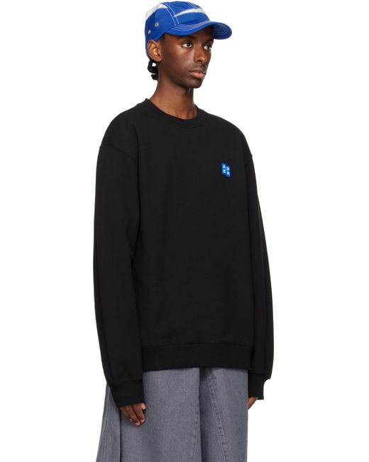 Adererror Black Significant Crewneck Sweatshirt for men