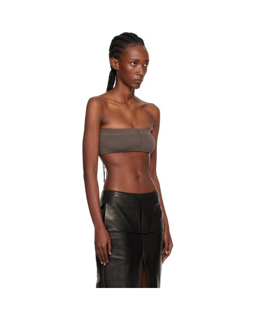 Rick Owens Black Concordians Slim Bandeau Top