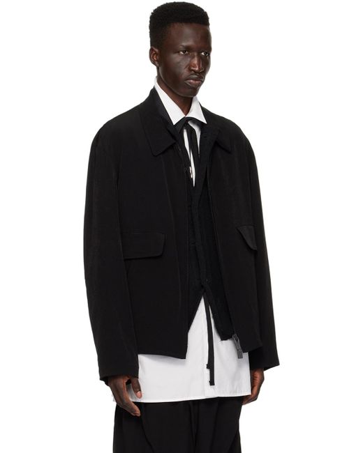 Blouson noir à glissière - pour homme Yohji Yamamoto pour homme en coloris Black