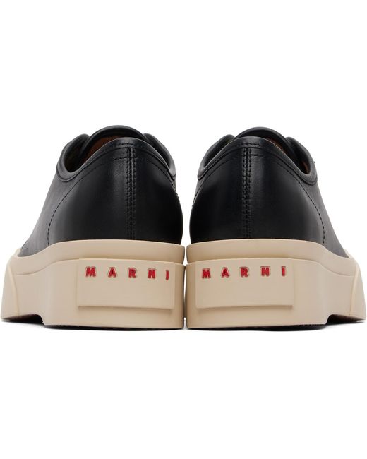 Marni Black Nappa Leather Pablo Sneakers for men