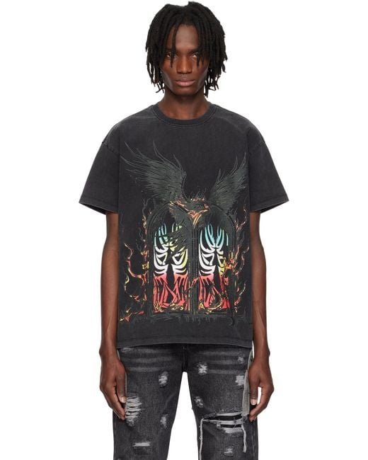 メンズ Who Decides War Ssense限定 ブラック Eagle Arched Tシャツ Black