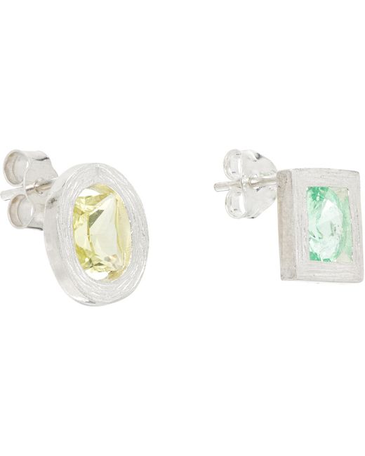 Bleue Burnham Black Opposite Earrings for men