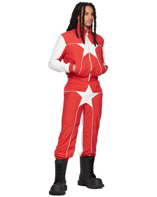 BARRAGÁN Red Barragán Star Track Jacket for men
