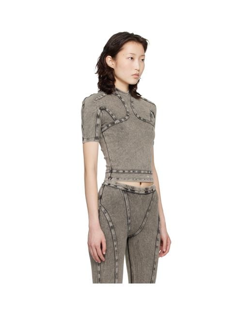 KNWLS Black Scuba Top
