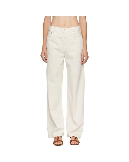 Agolde Natural Off- Low Slung Baggy Jeans