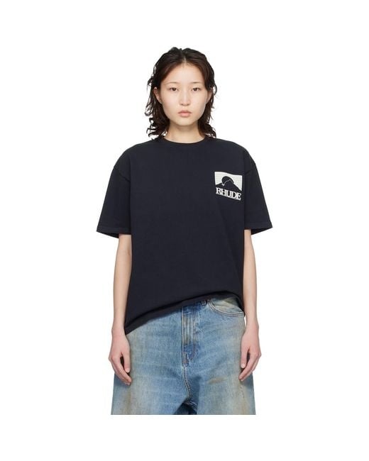 Rhude Black Moonlight Pack T-Shirt