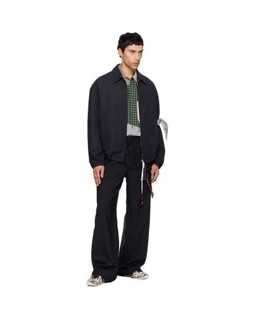 Song For The Mute Blue Slim Coach Jacket for men