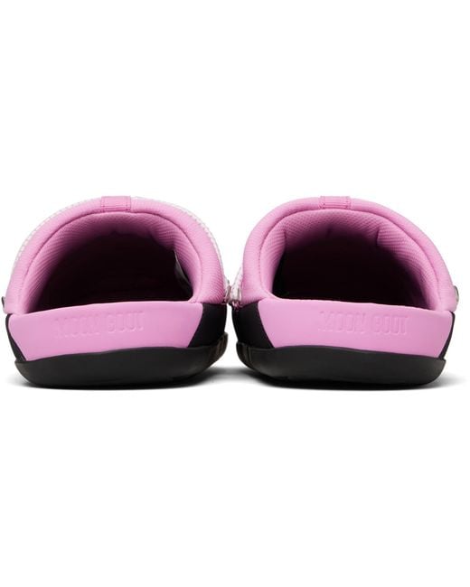 Moon Boot Black Soft Slipper Loafers