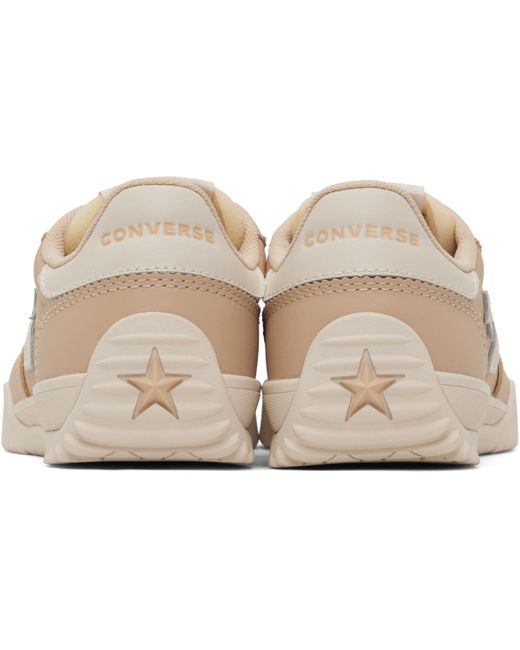 Converse Black Tan Run Star Nylon & Leather Sneakers for men