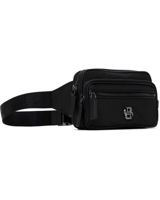 BOSS Twill Double B Monogram Belt Bag in Black for Men | Lyst BOSS Twill Double B Monogram Belt Bag in Black for Men | Lyst