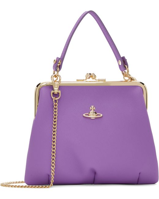 Vivienne Westwood Purple Granny Frame Bag