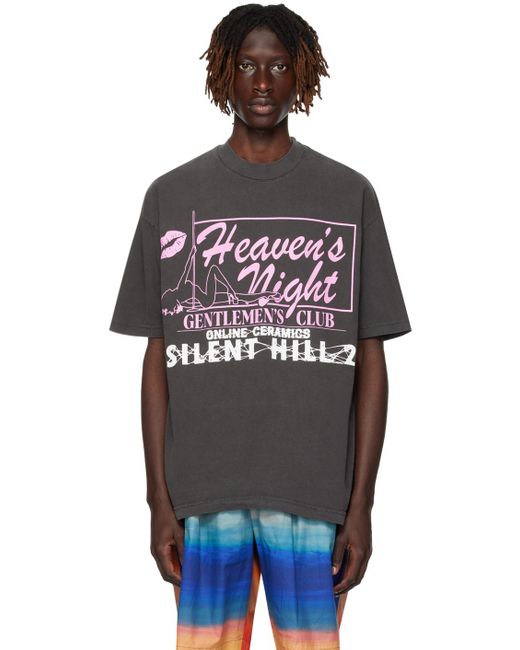 ONLINE CERAMICS Multicolor 'heaven's Night' T-shirt for men